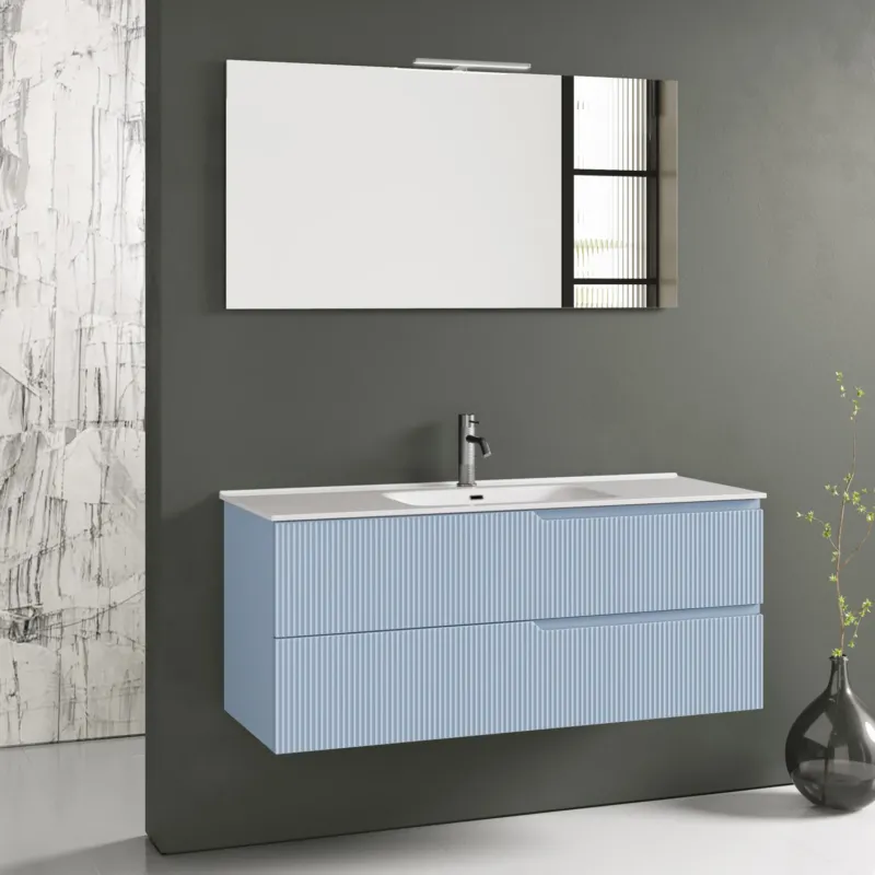 Composizione 4 pezzi ZIP azzurro tiffany 121cm
