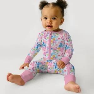 Little Flower Garden Matching Bamboo Convertible Zippy