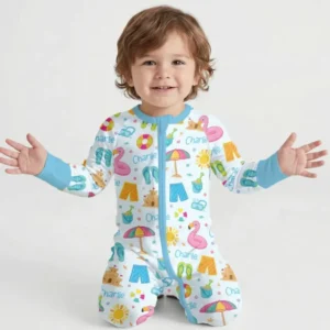 Custom Name Summer is Fun Bamboo Convertible Zippy