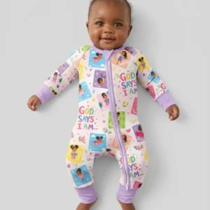 God Says I Am Black Girl Bamboo Convertible Zippy