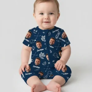 Custom Photo Best Dad By Par Bamboo Shorty Zippy