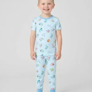 Shark School Bamboo Two Piece Short Sleeve Pajama Set
