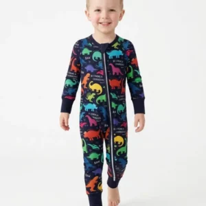 Be Strong and Courageous Dinosaur Christian Bamboo Convertible Zippy