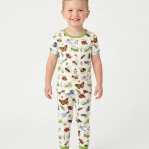 Bug Learning Bamboo Two Piece Short Sleeve Pajama Set