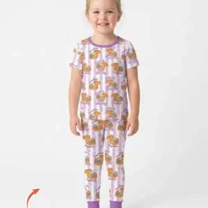 Personalized You're Glitter Dumpling Bamboo Two Piece Short Sleeve Pajama Set