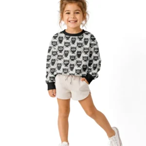 Halloween Monster Cats Bamboo Crewneck Sweatshirt