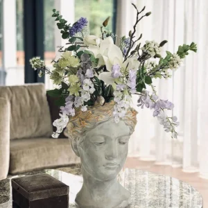 Aphrodite Head Planter Large 10"H