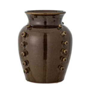Deko-Vase „Orvella“ – Braune Terrakotta