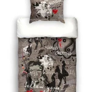 Jugend Mädchen Bettwäsche-Set ca. 155x220 cm „Girli“ coole beties Garnitur