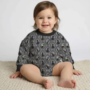 Midnight Cat Parade Bamboo Bubble Romper