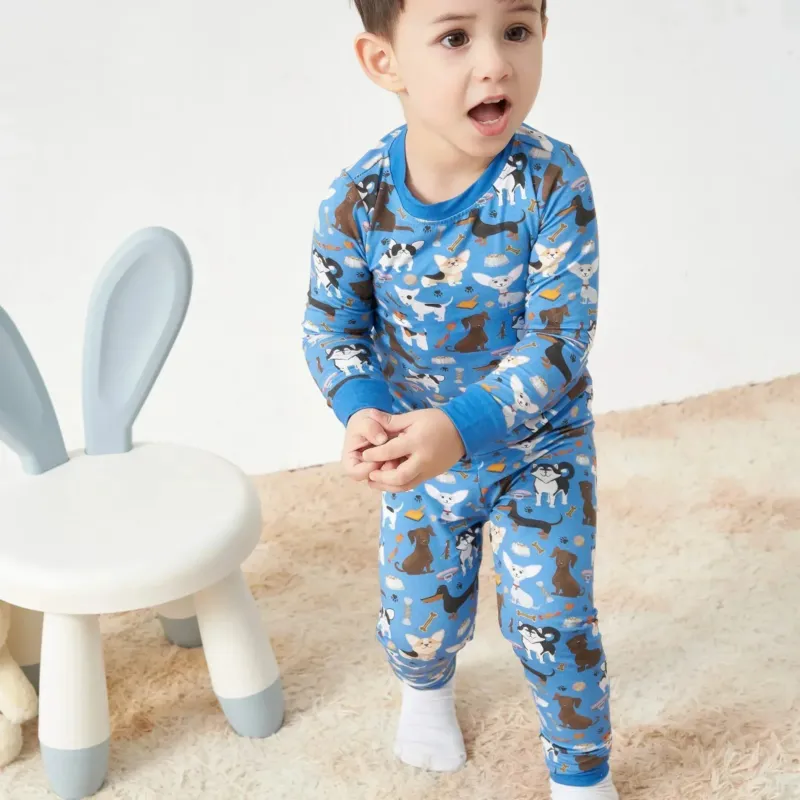 Best-Selling Printed Two Piece Pajama Sets , Best-Selling Printed Two Piece Pajama Sets - Dapper Dogs / 12-18M