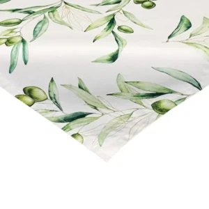 Mediterrane Mitteldecke ca. 80x80 cm aus 100% Baumwolle - Oliven Design aus der beties "Italy Collection"