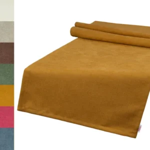 XL Tischläufer 40x220 cm Chenille-Haptik beties „FarbTon" – alle 7 Farben, Tischwäsche Oeko-Tex