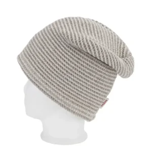 beties Sauna beanie Leinen-Waffelpique – Seitenansicht