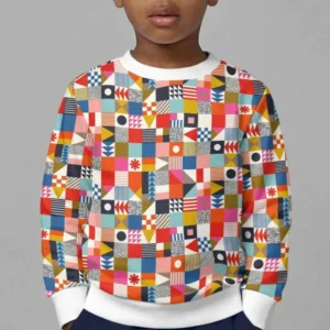 Playful Shapes Bamboo Crewneck Sweatshirt