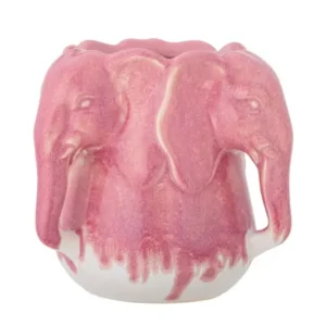 Vase „Pink Elefant“ – aus Steingut