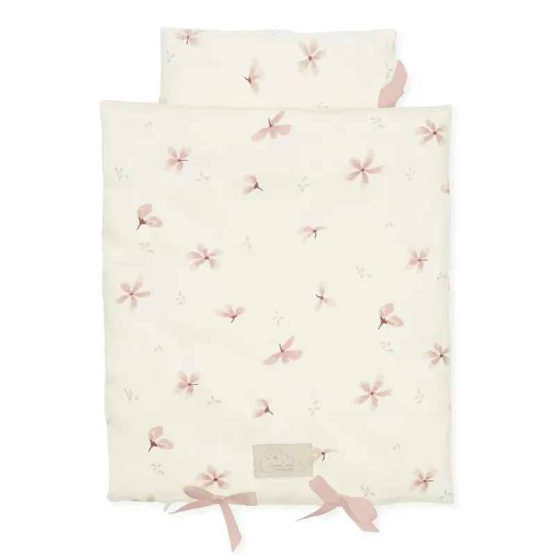 CAM CAM - Parure de Lit Pour Poupées - Gots Windflower Creme