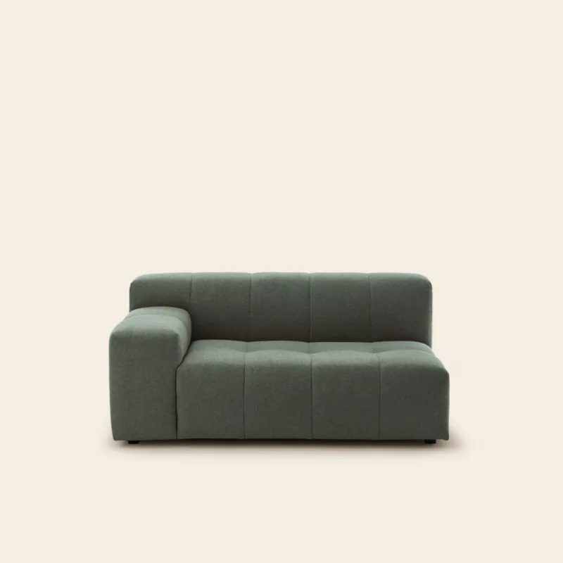 Canapé modulable accoudoir G UBERTO glory vert forêt