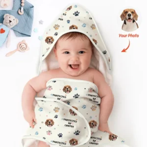 Custom Dog Pattern Hooded Towel Set , Custom Dog Pattern Hooded Towel Set - Default Title