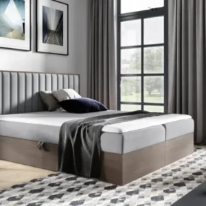 Designer Holzbett Jonah mit Stauraum - Luxusbetten24