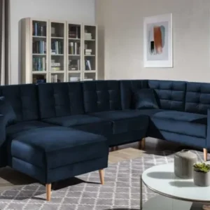 Designer Sofa Fjord U mit Schlaffunktion und Stauraum - Luxusbetten24