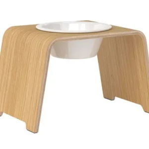 dogBar® Single M large Eiche natur mit Porzellan-dogBar-TOJU Interior