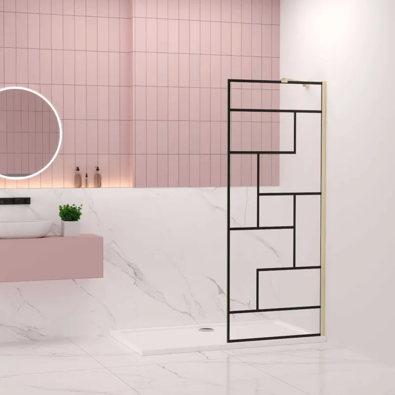 Duschkabine 70-140xH.200 cm NANO Sicherheitsglas duschabtrennung