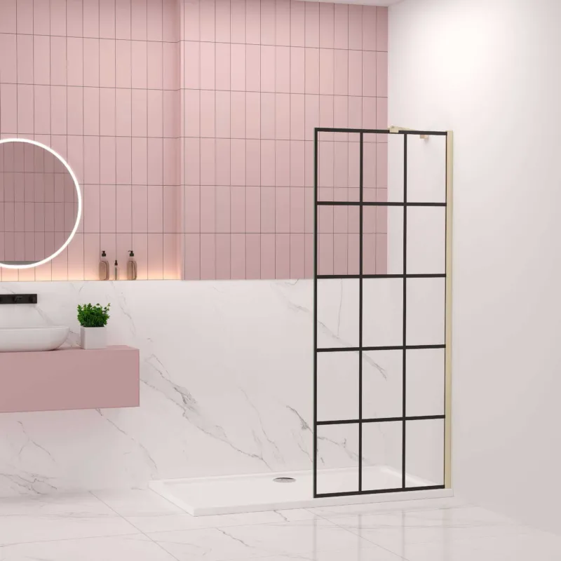 Duschkabine 80-140xH.200 cm NANO Sicherheitsglas duschabtrennung