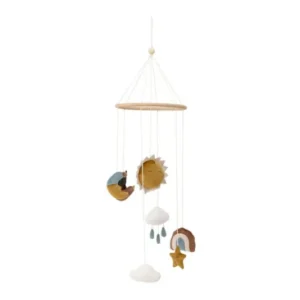 Mobile Luma – sanftes Baby Mobile mit Sonne, Mond & Wolken