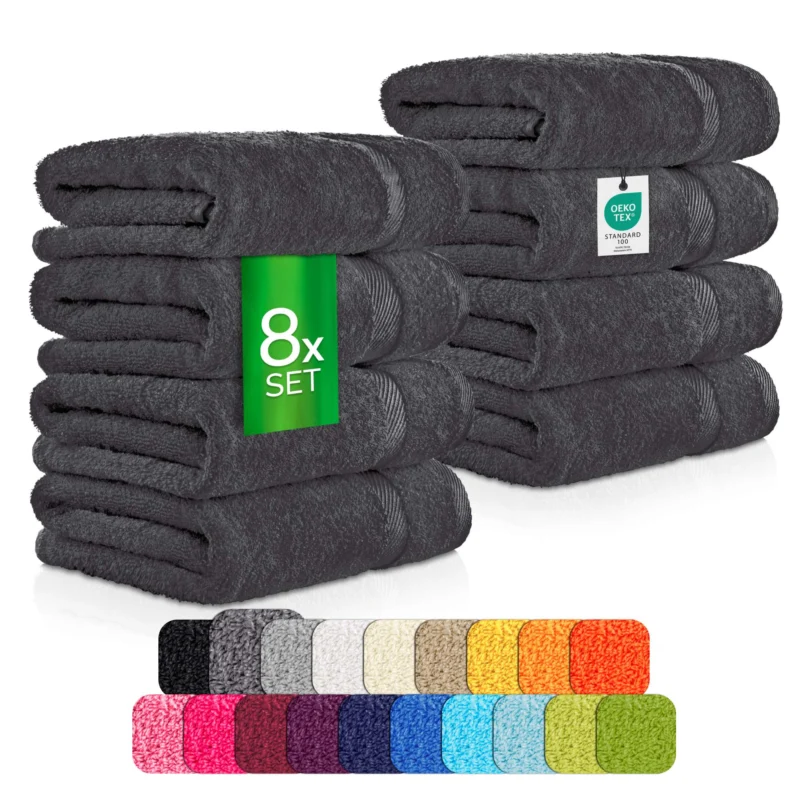 8 tlg. Handtuch Spar Set - #farbe_natur