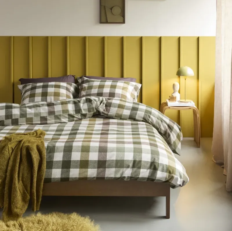 Freya Plaid Duvet Cover Set – 100% Cotton Flannel