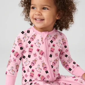 Pink Nutcracker Holiday March Bamboo Convertible Zippy