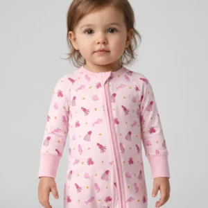 Pink Tide Treasures Bamboo Convertible Zipper Romper
