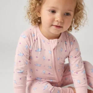 Pastel Manta Wishes Bamboo Convertible Zipper Romper