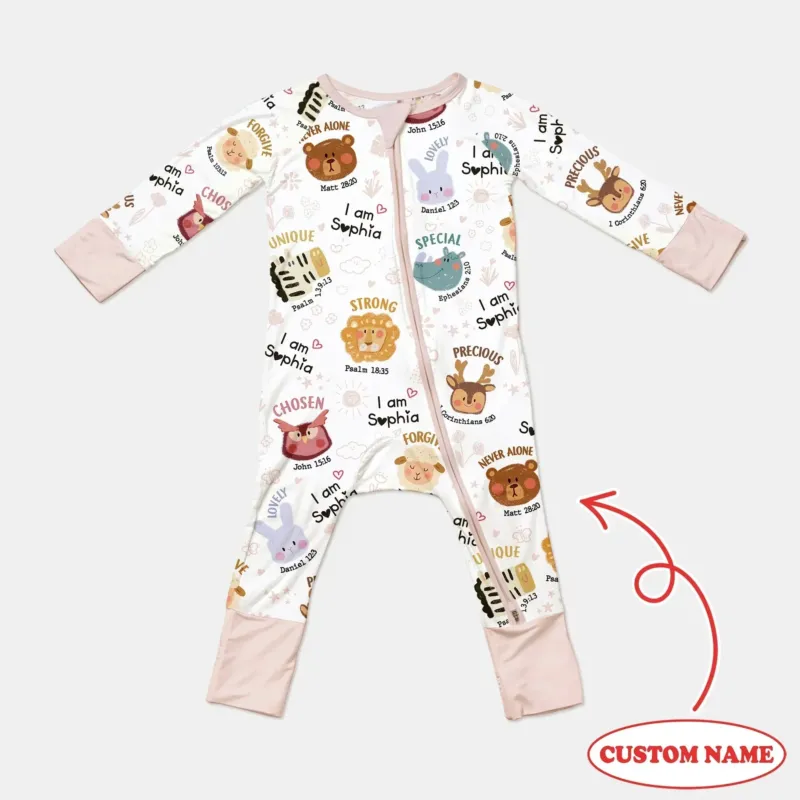 God’s Little Zoo Custom Name Convertible Zippy , God’s Little Zoo Custom Name Convertible Zippy - 0-3M
