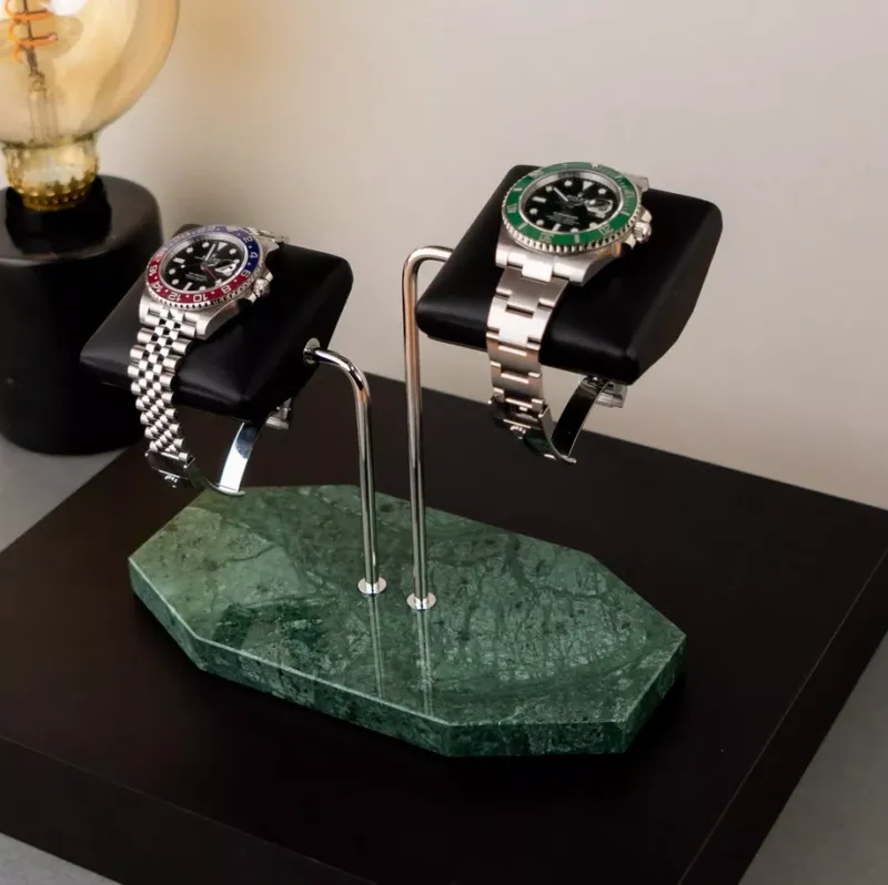 IFL Watches - Watch Stand - Pearl Verde für 2 Uhren-IFL Watches-TOJU Interior