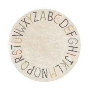 LORENA CANALS - Tapis De Jeu Lavable Abc Couleur Et Lettres Ø 120 Cm