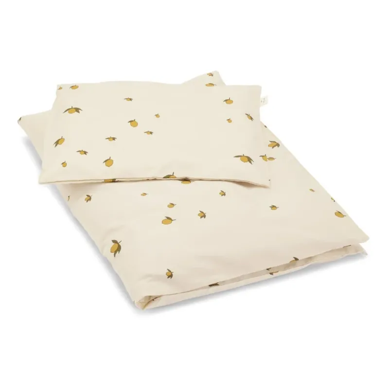 KONGES SLØJD - Parure de Lit Pour Lit Simple 140x200 Cm - Citron