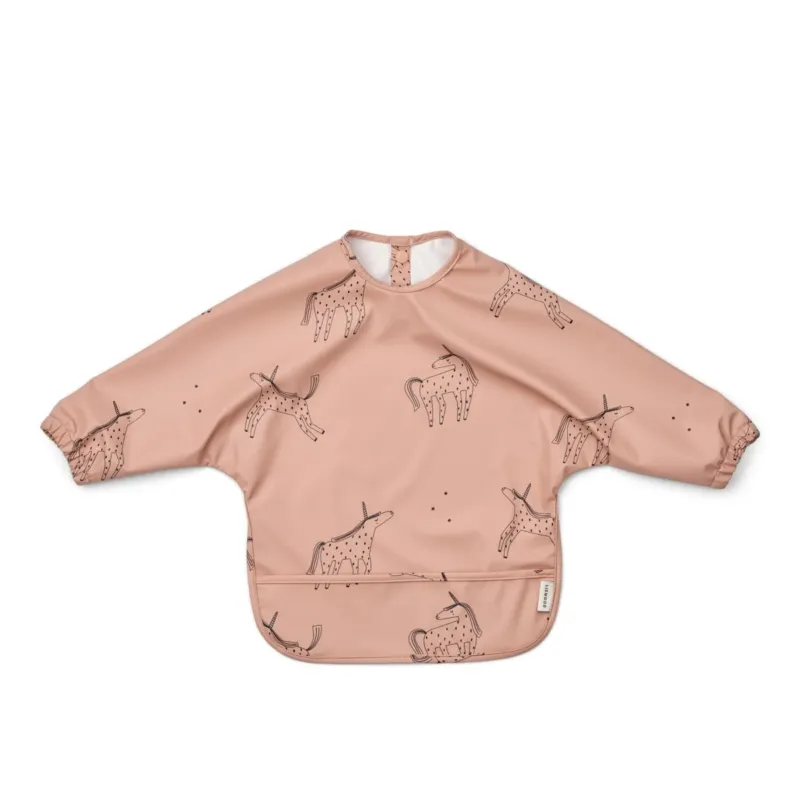 LIEWOOD - Bavoir Cape Imprimé Merle - Licorne / Tuscany Rose