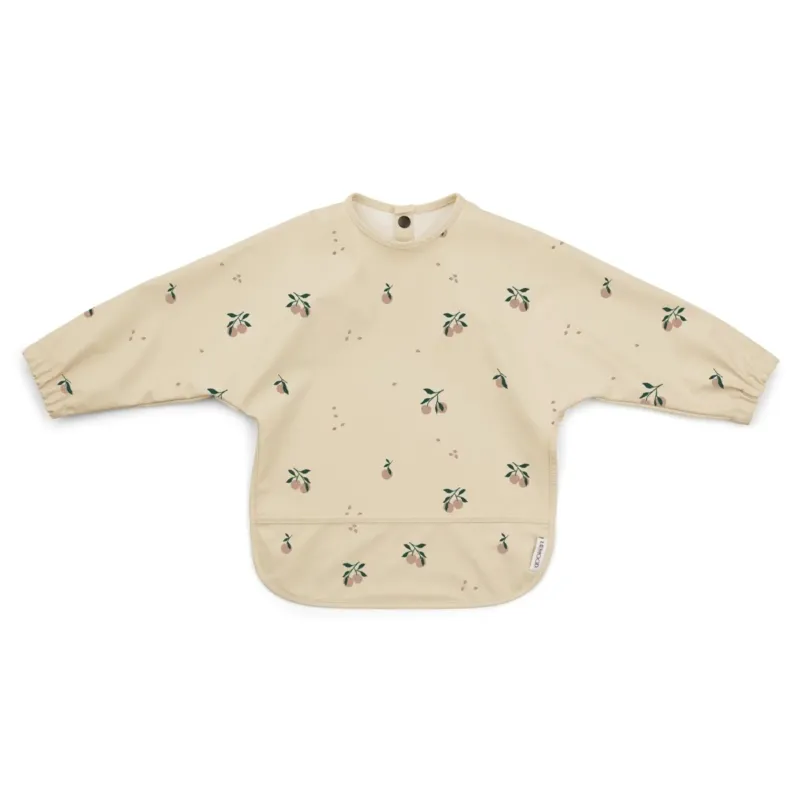 LIEWOOD - Bavoir Manches Longues Merle - Peach Sea Shell Mix