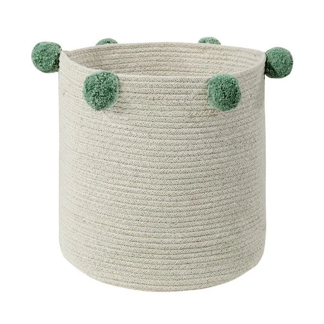 LORENA CANALS - Panier de Rangement Bubbly Naturel - Vert