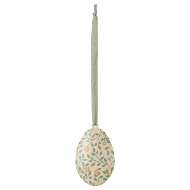 MAILEG - Ornement Oeuf De Pâques, Branches - Menthe Foncée