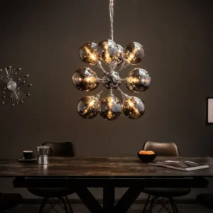 GALAXY Extravagante Hängeleuchte 72cm silber Hängelampe Modern Design