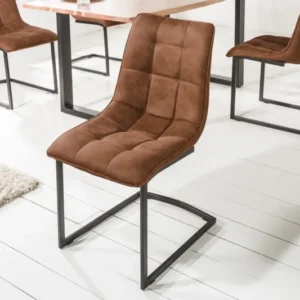 MIAMI Design Freischwinger Stuhl Metallgestell matt schwarz
