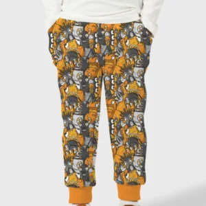 Colorful Doodle Monster Friends Bamboo Jogger