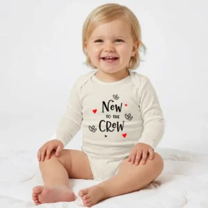 New to the Crew Baby Announcement Bamboo Bodysuit