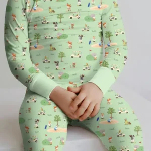 Let's Golf Bamboo Two Piece Long Sleeve Pajama Set
