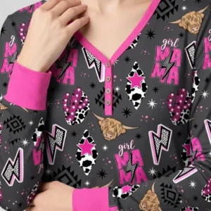 Western Mama & Me Matching Bamboo Women Pajama Set