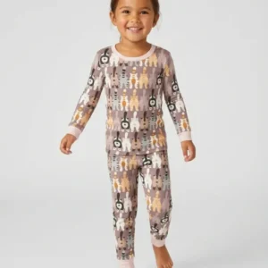 Cheeky Tails Bamboo Two Piece Long Sleeve Pajama Set