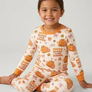 Mommy & Daddy's Little Pumpkins Bamboo Two Piece Long Sleeve Pajama Set